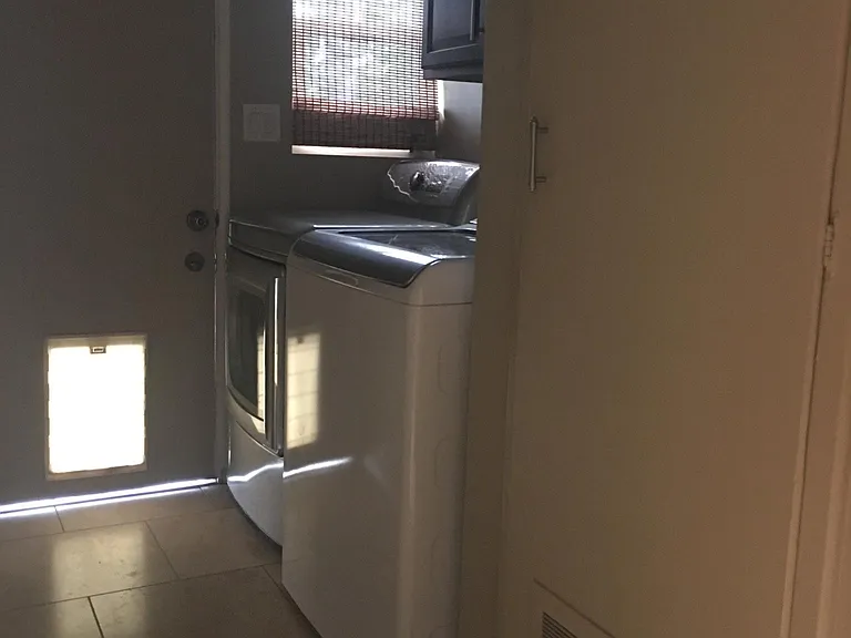 Laundry room, and doggy door...