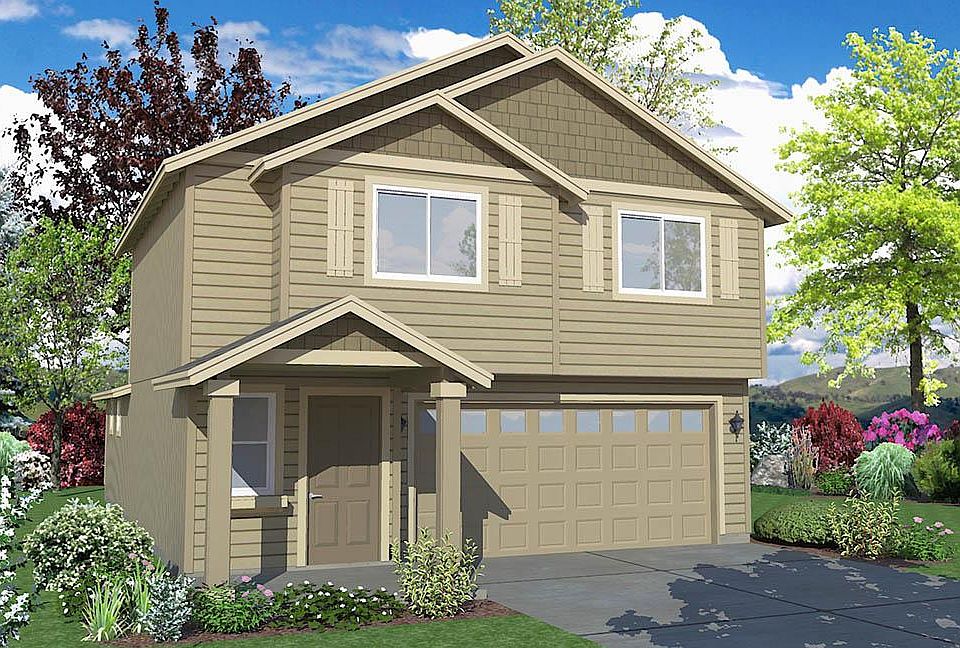These are stock photos of the same floorplan. The actual home colors and finishes are different.