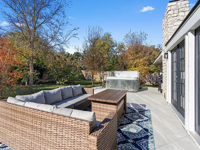 Large Patio with Seating Perfect for Entertaining and Family Cookouts! Hot Tub for relaxing after a long day!