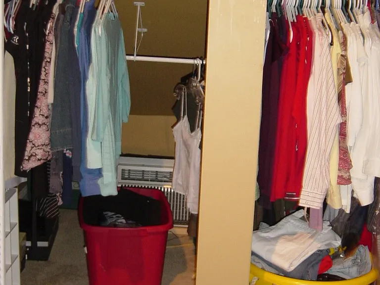 Master Closet (old paint color (currently gray as in other images)