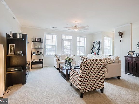 Living room with view from dining room