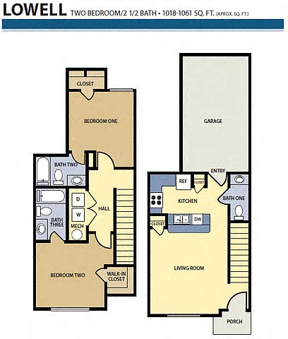 Floor plan Lowell