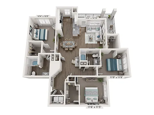 Floor plan C1 HC