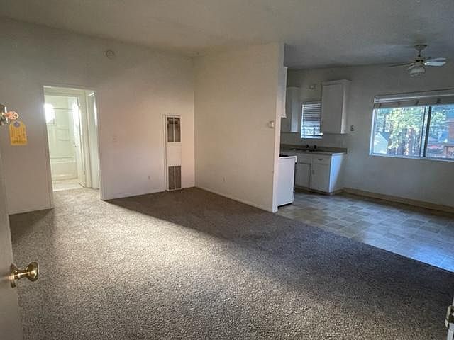 Living room and kitchen area