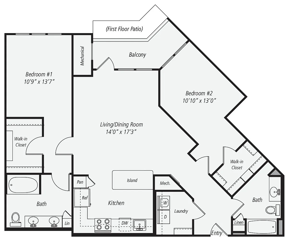Floor plan B7-F-1300