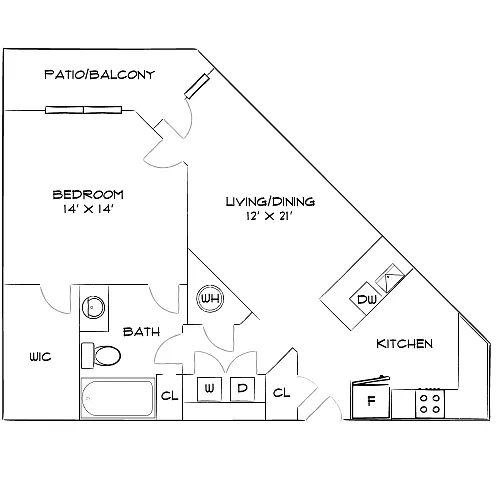 Floor plan Design 1B
