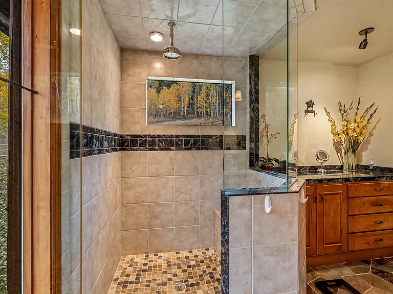 Master shower