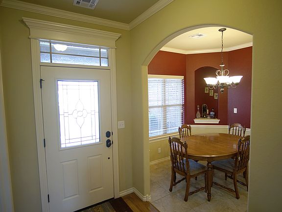 Entryway and dining area