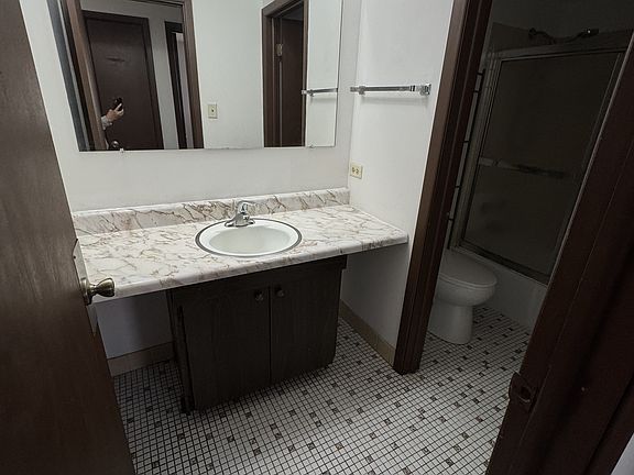 Sink separate from bathroom