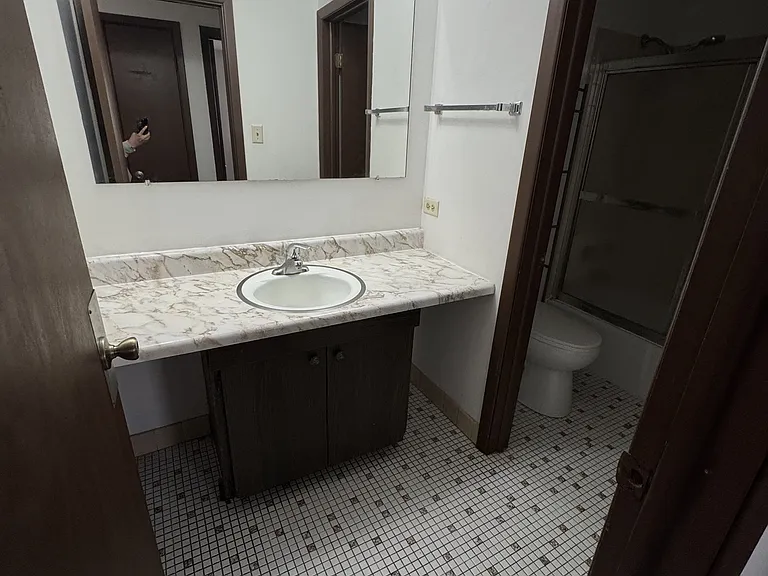 Sink separate from bathroom
