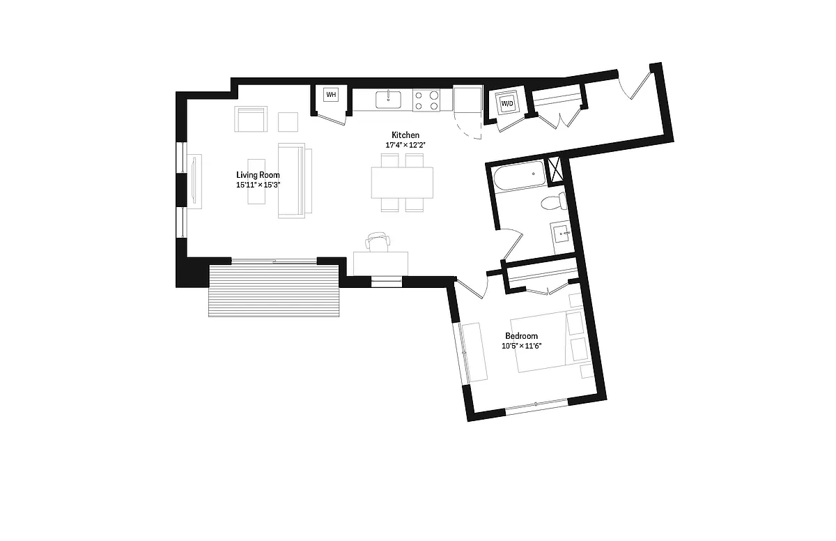 Floor plan One Bedroom