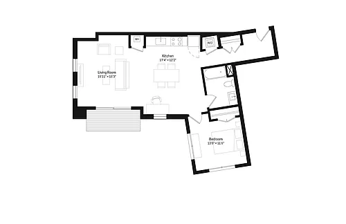 Floor plan One Bedroom