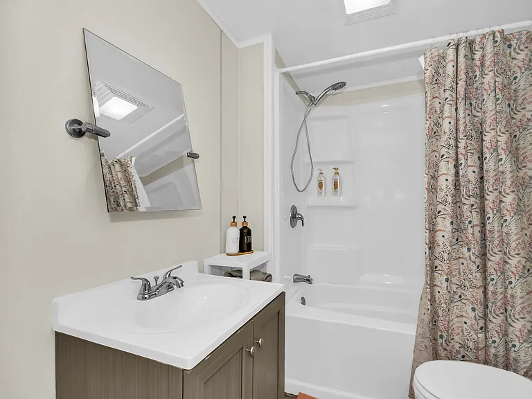 Full Bathroom has a tub and shower.