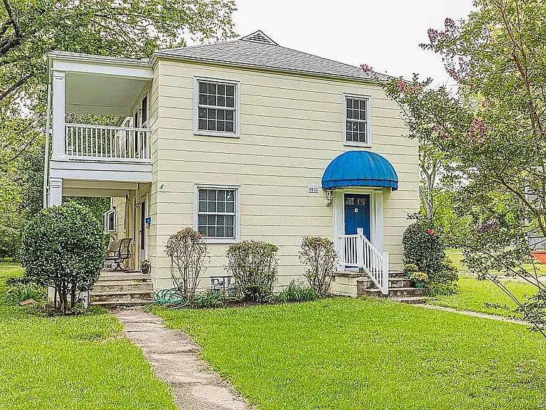 Unit A is the entire downstairs with the patio on the left