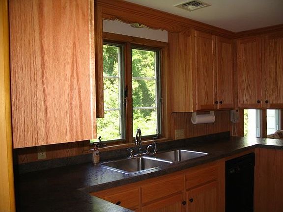 updated kitchen with builtins and eat in area