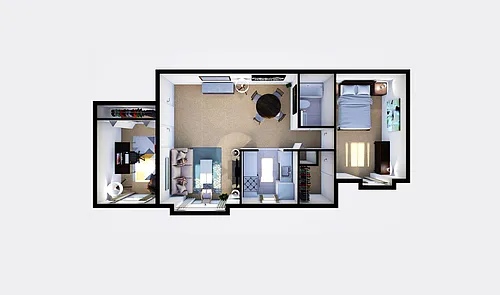 Floor plan One Bedroom