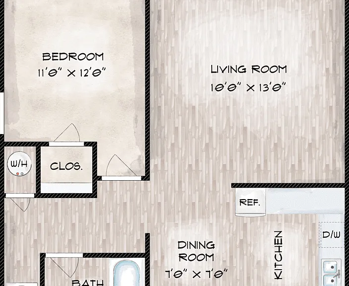 Maple Deluxe Floorplan Diagram