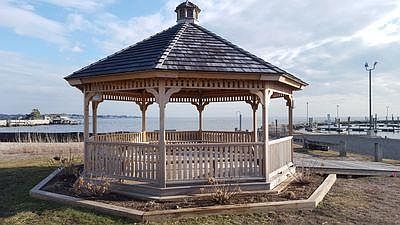 Gazebo on beach