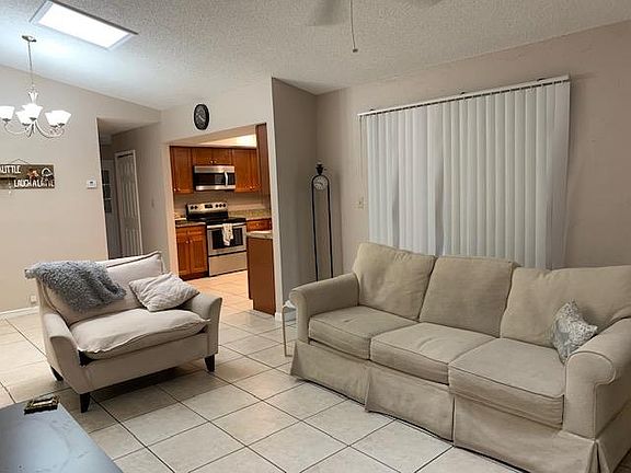 Living Room with skylights