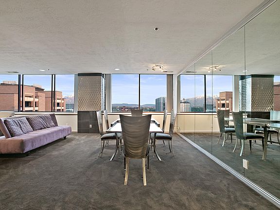 Spacious dining room with fabulous views.