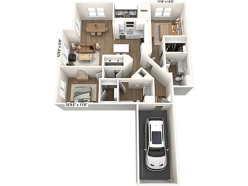 Floor plan B2-Direct Garage-1261-Scheme I