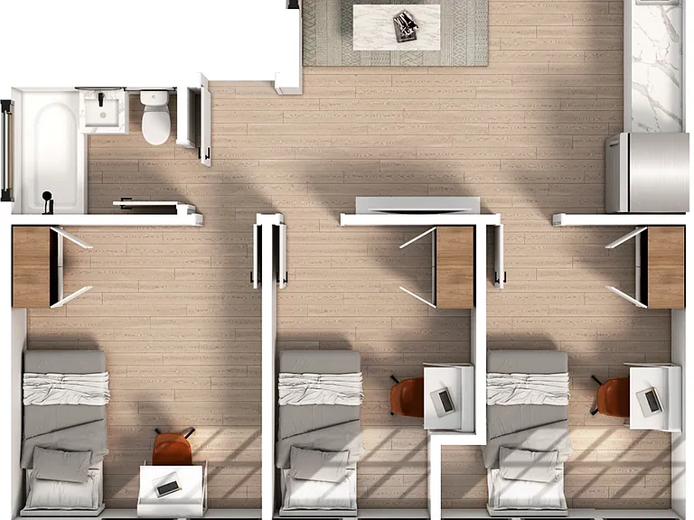 3 Bedroom | 1 Bathroom Apartment 3 Bedroom | 1 Bathroom Apartment
