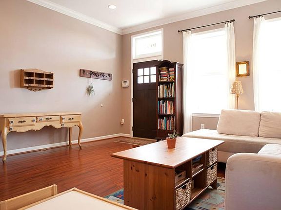 Living room and entry way