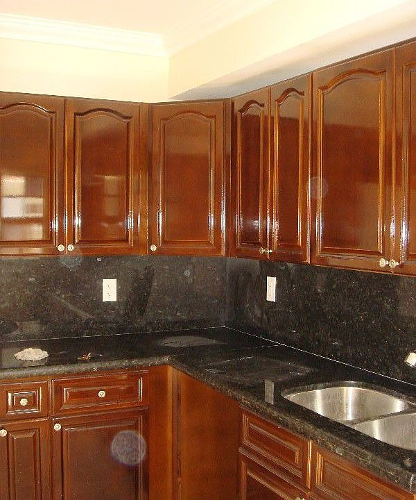 Cherry Cabinets, Granite Counters