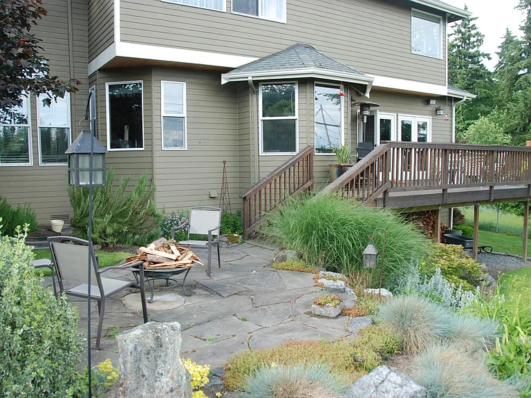 Back Yard with Deck off Family Room