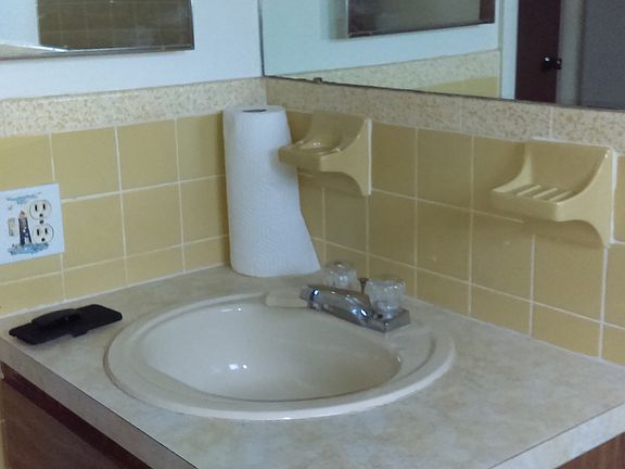 Main bath, tub with shower