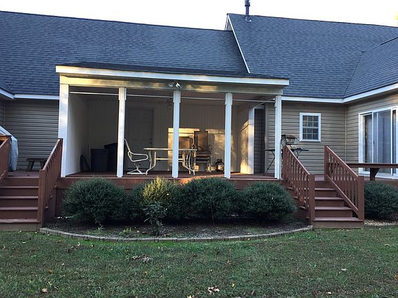 Separated back patio