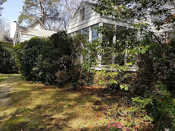 side view from driveway