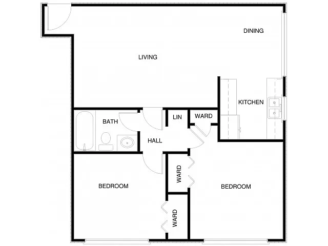 Floor plan 2x1 UP
