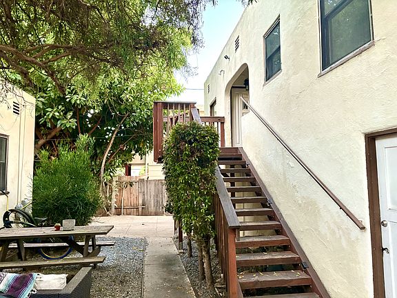 stairs and front yard