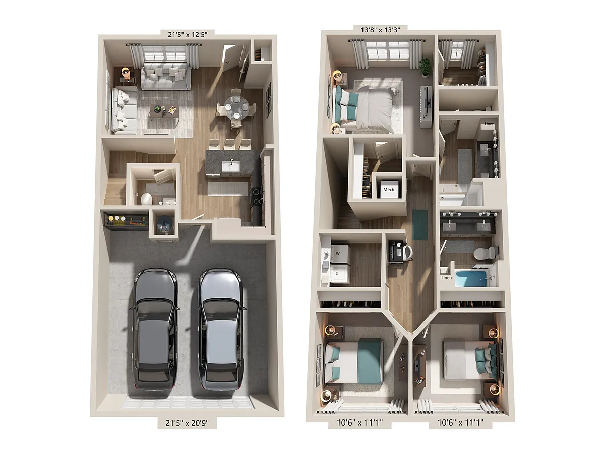 Floor plan TH3A