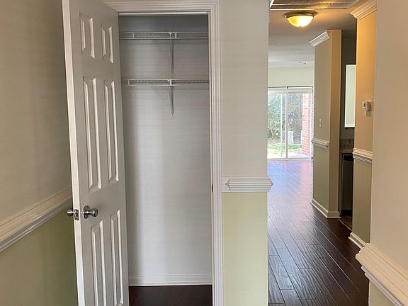 Coat closet opposite front door