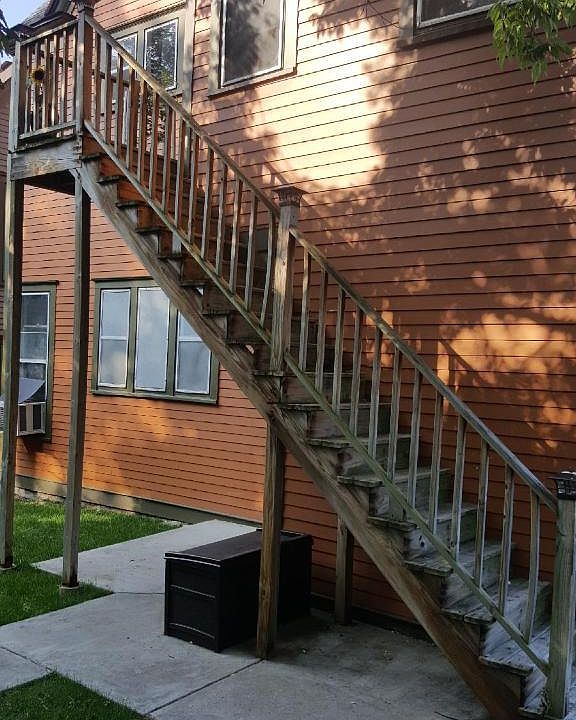 Staircase to access unit #2