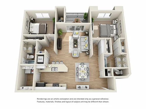 Floor plan 2X2 B1
