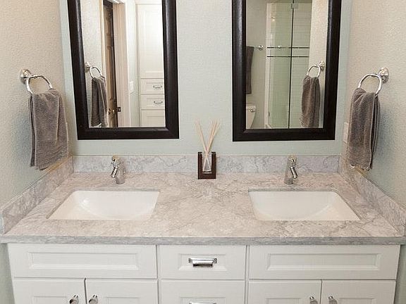 Master bath double vanity