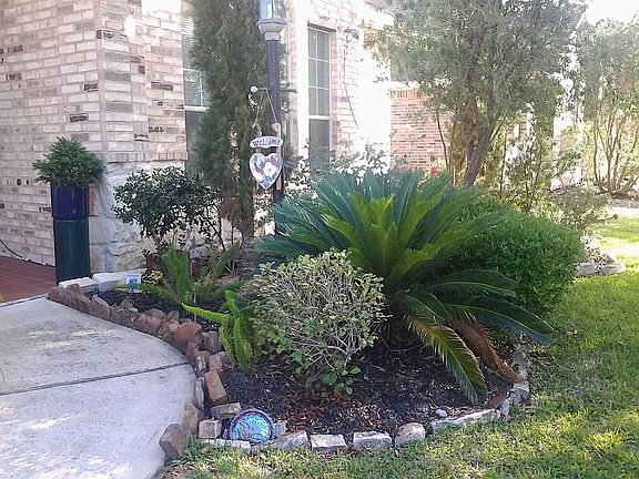 Beautiful entrance greenery