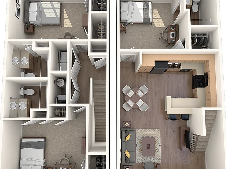3 Bedroom Townhome 3 Bedroom Townhome