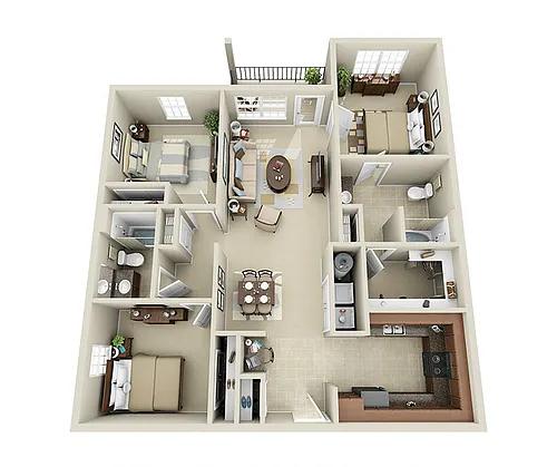 Floor plan 3X2a