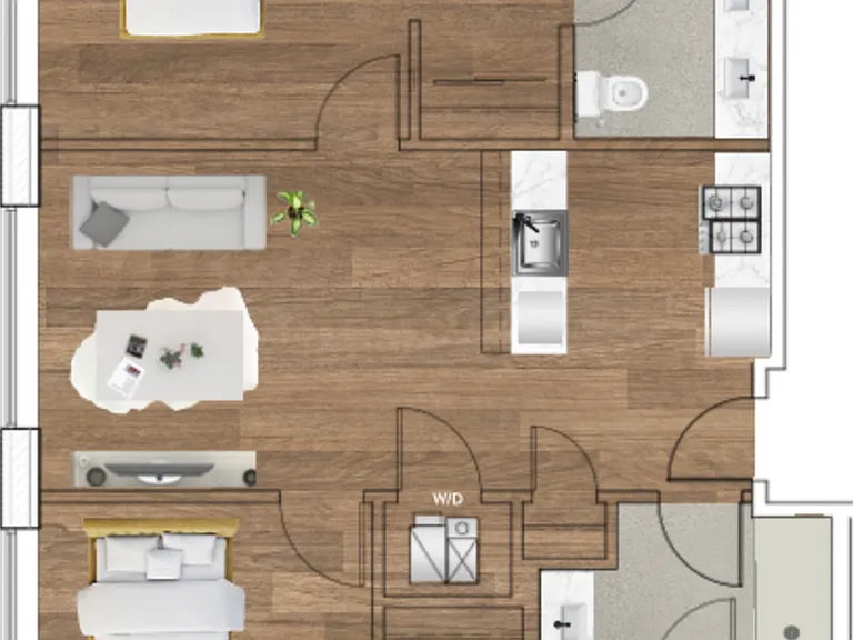 2x2 Floorplan 2x2 Floorplan