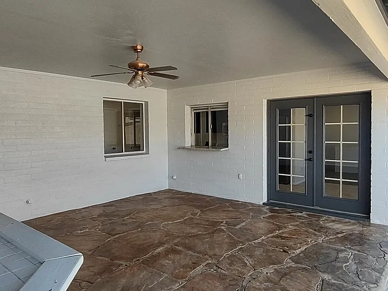 Covered patio