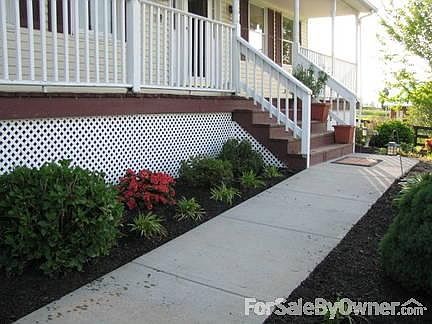 Front walk landscaping