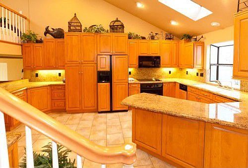 Custom granite kitchen