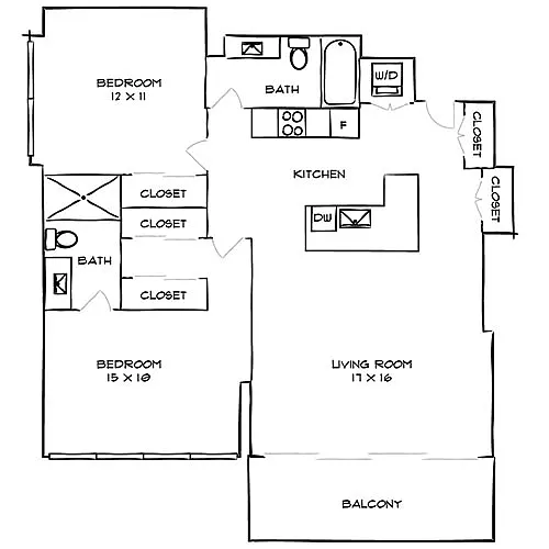 Floor plan Baroque Penthouse