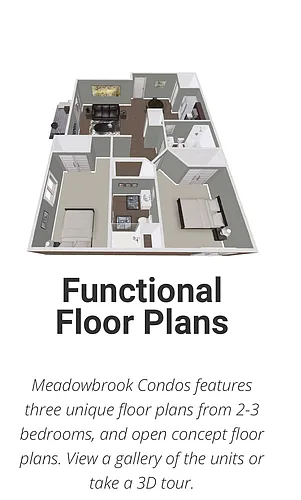 Floor plan 2 Bedroom 2 Bathroom