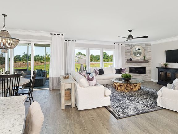 Spacious Gathering Room with Optional Fireplace