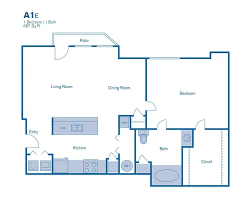 Floor plan A1E